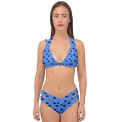 Blue Eyes Double Strap Halter Bikini Set by snowwhitegirl