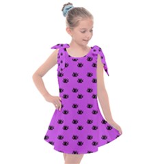 Purple Eyes Kids  Tie Up Tunic Dress by snowwhitegirl