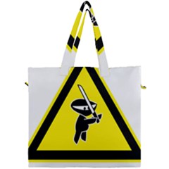 Ninja Signs Symbols Sword Fighter Canvas Travel Bag by Sudhe