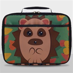 Hedgehog Animal Cute Cartoon Full Print Lunch Bag by Sudhe