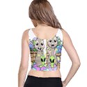 Graphic Kawaii Bunnies Crop Top View3