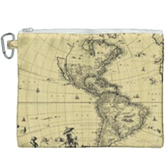 Map Vintage Old Ancient Antique Canvas Cosmetic Bag (xxxl) by Sudhe