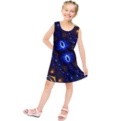 Fun Photo Amazing Art Kaleidoscope Mosaic Kids  Tunic Dress by Wegoenart