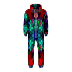 Abstract Art Background Design Hooded Jumpsuit (kids) by Wegoenart