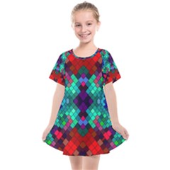 Abstract Art Background Design Kids  Smock Dress by Wegoenart