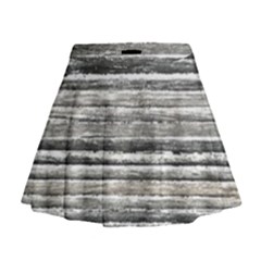 Striped Grunge Print Design Mini Flare Skirt by dflcprintsclothing