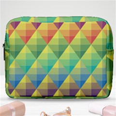 Background Colorful Geometric Make Up Pouch (large) by Simbadda