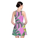 Tropical Greens Leaves Design Reversible Skater Dress View2