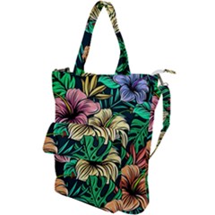 Hibiscus Flower Plant Tropical Shoulder Tote Bag by Simbadda