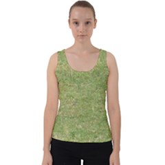 Grass Velvet Tank Top by SusanFranzblau