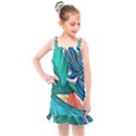 Leaves Tropical Summer Exotic Kids  Overall Dress View1