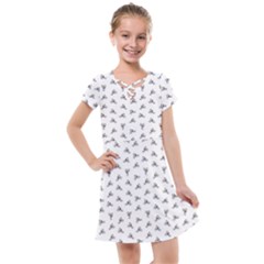 Cycling Motif Design Pattern Kids  Cross Web Dress by dflcprintsclothing