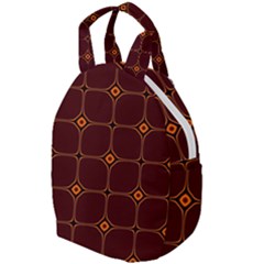 Background Pattern Design Geometric Brown Travel Backpacks by Sudhe