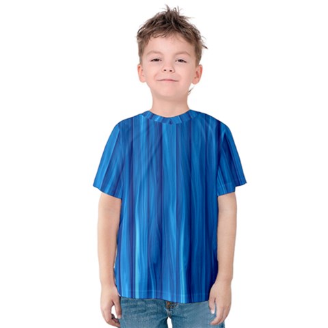 Textured Background Wood Logs Kids  Cotton Tee by Bajindul