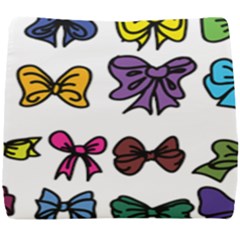 Bows Cartoon Ribbon Seat Cushion by Bajindul