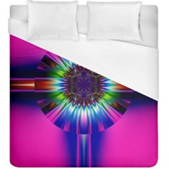 Abstract Art Fractal Creative Pink Duvet Cover (king Size) by Sudhe