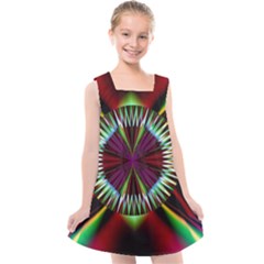 Artwork Fractal Allegory Art Kids  Cross Back Dress by Sudhe