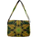 Abstract Flower Artwork Art Green Yellow Courier Bag View3