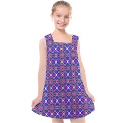 Background Pattern Geometrical Kids  Cross Back Dress by Sudhe