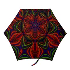 Abstract Art Fractal Mini Folding Umbrellas by Sudhe