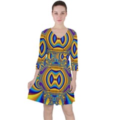 Design Color Colourful Decoration Ruffle Dress by Pakrebo