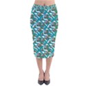 Koala Bears Pattern Velvet Midi Pencil Skirt View1