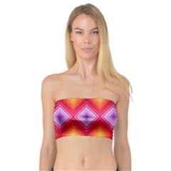 Texture Surface Orange Pink Bandeau Top by Mariart