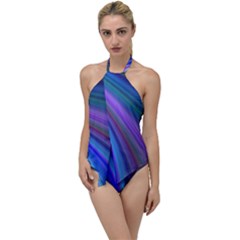 Background Abstract Curves Go With The Flow One Piece Swimsuit by Bajindul