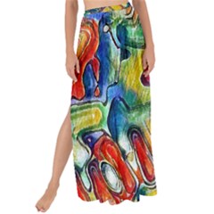 Colorful Painted Shapes                    Maxi Chiffon Tie-up Sarong by LalyLauraFLM