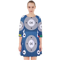 Remote Control Receiver Vcr Control Smock Dress by Wegoenart