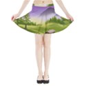 Digital Art Painting Landscape Mini Flare Skirt View3