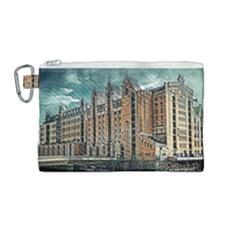 Architecture City Building Travel Canvas Cosmetic Bag (medium) by Wegoenart