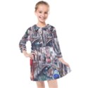 Venice Water Laguna Italy Kids  Quarter Sleeve Shirt Dress View1