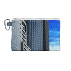 Architecture Frankfurt Houses Canvas Cosmetic Bag (medium) by Wegoenart