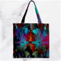 Background Sci Fi Fantasy Colorful Zipper Grocery Tote Bag View1