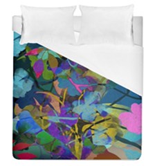 Flowers Abstract Branches Duvet Cover (queen Size) by Wegoenart