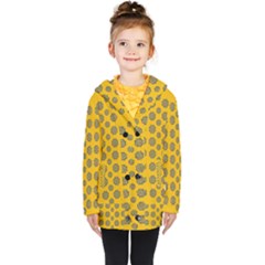 Sensational Stars On Incredible Yellow Kids  Double Breasted Button Coat by pepitasart