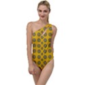 Sensational Stars On Incredible Yellow To One Side Swimsuit View1