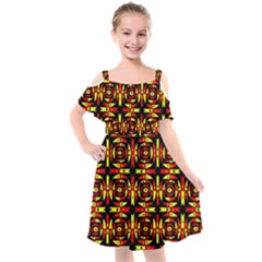 Abp Rby 9 Kids  Cut Out Shoulders Chiffon Dress by ArtworkByPatrick