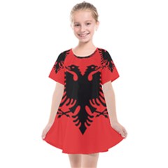 Albania Flag Kids  Smock Dress by FlagGallery