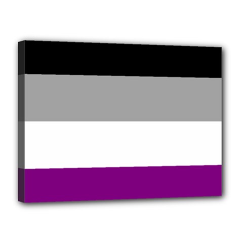 Asexual Pride Flag Lgbtq Canvas 16  X 12  (stretched) by lgbtnation