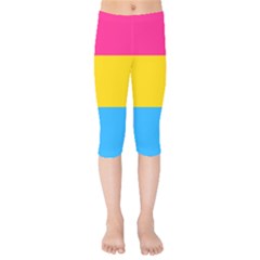 Pansexual Pride Flag Kids  Capri Leggings  by lgbtnation