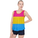 Pansexual Pride Flag Bubble Hem Chiffon Tank Top View1