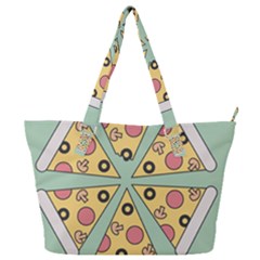 Pizza Slice Food Italian Full Print Shoulder Bag by Pakrebo