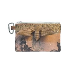 Night Moth Canvas Cosmetic Bag (small) by Riverwoman