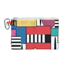 Tajah Olson Designs  Canvas Cosmetic Bag (medium) by TajahOlsonDesigns