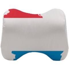 Luxembourg Country Europe Flag Head Support Cushion by Sapixe