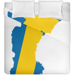 Sweden Country Europe Flag Borders Duvet Cover Double Side (king Size) by Sapixe