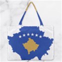 Kosovo Country Europe Flag Borders Zipper Medium Tote Bag View1