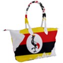 Uganda Flag Map Geography Outline Canvas Shoulder Bag View2